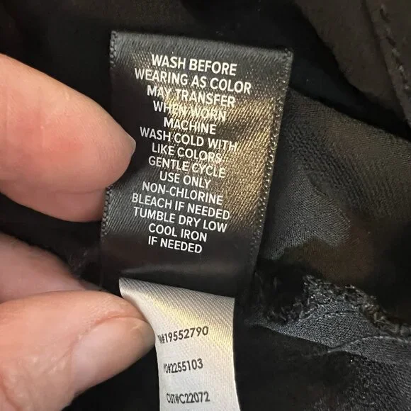 Torrid 2 Top Lurex Star Surplice Ruffle Hem Black Plus Size 2X V Neck Long Slv - Picture 11 of 14